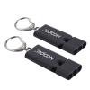 Whistle Emergency Noopel Three Tubes Survival Whistles 2 Pack with Lanyard for Hiking Camping Kayak Sports Outdoor Safety Kids Lifeguard Rescue Signaling (Black) view 2