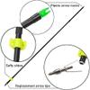AMEYXGS 6/12pcs Bowfishing Arrows Archery Fiberglass Arrow Bow Fishing Arrow with Broadheads and Safty Slides for Compound and Bow Recurve Bow Fishing Hunting (6, Black) view 2