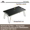 camping moon Aluminum Top Plate for Storage Rack T-2308-BK view 3