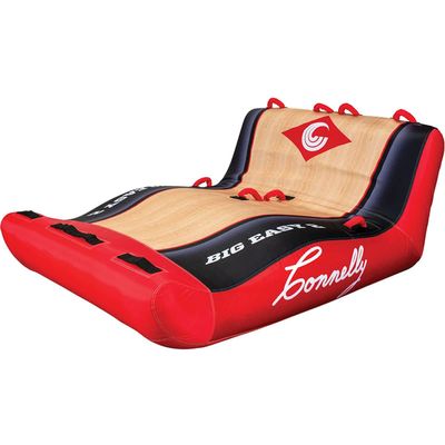 Connelly Big Easy Soft Top Towable Tube for Lake Fun and Adventure - Red/Black, 2-Rider