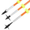 AMEYXGS 6/12pcs Bowfishing Arrows Archery Fiberglass Arrow Bow Fishing Arrow with Broadheads and Safty Slides for Compound and Bow Recurve Bow Fishing Hunting (Orange, 6) view 3