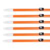 AMEYXGS 6/12pcs Bowfishing Arrows Archery Fiberglass Arrow Bow Fishing Arrow with Broadheads and Safty Slides for Compound and Bow Recurve Bow Fishing Hunting (Orange, 12) view 4