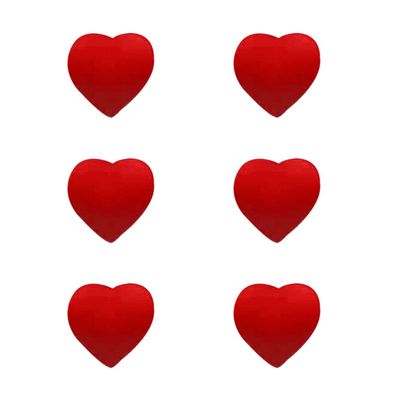 BESPORTBLE 6pcs Heart-Shaped Tennis Racket Dampeners for Shock Absorption Attractive Design for Players Seeking Reduced Vibration and Enhanced Performance