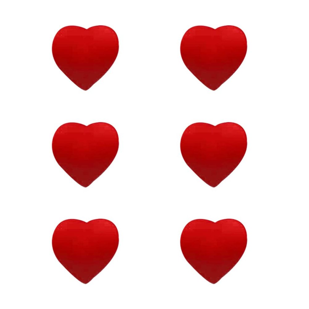 BESPORTBLE 6pcs Heart-Shaped Tennis Racket Dampeners for Shock Absorption Attractive Design for Players Seeking Reduced Vibration and Enhanced Performance