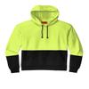 CornerStone Unisex Enhanced Visibility Fleece Pullover Hoodie | Vibrant Neon Sweatshirt for Work, Lightweight Fleece Jacket, Safety Yellow, X-Small view 1