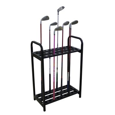 DNYSYSJ Golf Putter Stand, Sturdy Metal Golf Club Display Stand Rack Golf Club Putter Stand, 27 Golf Clubs Organizer Holder Golf Clubs Shelf, Golf Club Set Storage Golf Putter Rack