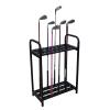DNYSYSJ Golf Putter Stand, Sturdy Metal Golf Club Display Stand Rack Golf Club Putter Stand, 27 Golf Clubs Organizer Holder Golf Clubs Shelf, Golf Club Set Storage Golf Putter Rack view 1
