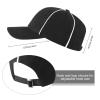 Geyoga 4 Pcs Men's Official Referee Costume Set Black and White Stripe Referee Shirt Hat Whistle Lanyard for Carnival(M) view 3