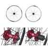 LvTu Mountain Bike Wheelset 26 inch V-Brake/Disc Brake Alloy Double Wall Rim for 7 8 9 10 Speed Cassette 1.25~2.5" Tire (Size : White) view 2