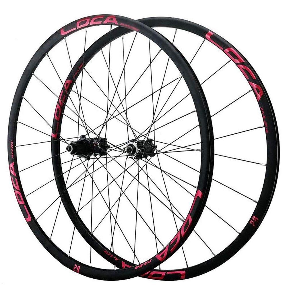 LvTu Mountain Bike Wheelset 26 27.5 29 Inch Alloy Disc Double Wall for 8-12s Cassette (Size : 29 er)