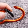 Aluminium Alloy Carabiner Clip Fish-Shaped Buckle Bulk Key for Outdoor Activities Random Color view 2
