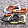 Aluminium Alloy Carabiner Clip Fish-Shaped Buckle Bulk Key for Outdoor Activities Random Color view 4