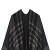 Urban CoCo Women's Winter Vintage Poncho Capes Tassel Blanket Shawl Wrap Cardigan Coat (#1-Black) view 4