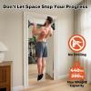 Sportneer Pull Up Bar: Strength Training Chin up Bar No Screws - Adjustable 29.5''-37''(75-94cm) Width Locking Mechanism Pull up Bar for Doorway - Max Load 440lbs for Home Gym Upper Body Workout, Non-slip view 2