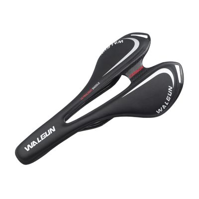 WALGUN WG998 Comfortable Carbon Bike Saddle for Men Women Road MTB Mountain Bike Carbon Bike Seat with Oval Rail 7x9 Lightweight Bicycle Carbon Saddles 143mm (Black)