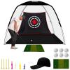 KAIDIDA Golf Hitting Net Portable: 10X7 FT for Backyard Garden Training Driving Gift for Adults with Carry Bag Tee Cap Turf Ball view 1