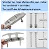 VEITHI 316 Stainless Steel Boat Folding Cleats 4-3/4 inch, Flip up Dock Cleats for Deck and Boat, Boat Tie Down Cleats Boat Dock Cleats Folding Cleats Rope Cleat Pop Up Cleats with Fasteners (2 Pack) view 4