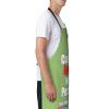 Homenon Personalized Aprons with Pockets Print Your Own Logo/Design/Text Adjustable with Two Front Pockets-Kiwi view 3