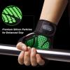 Ventilated Workout Gloves With Elastic Wrist Wraps and Open Back [Full Dexterity|Shock Absorbing], Silicon Padded for Weight Lifting, Fitness and Water Sports - for Men and Women view 2