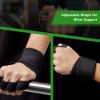 Ventilated Workout Gloves With Elastic Wrist Wraps and Open Back [Full Dexterity|Shock Absorbing], Silicon Padded for Weight Lifting, Fitness and Water Sports - for Men and Women view 4