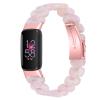AISPORTS Resin Band Compatible for Fitbit Luxe Band for Women Men, Stylish Slim Lightweight Resin Bracelet Stainless Steel Metal Buckle Replacement Band for Fitbit Luxe Fitness and Wellness Tracker view 2