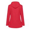 Plus Size Spring Jacket for Women Cool Hiking Long Sleeve Hooded Polyester Top Lightweight Fit Solid Color Button Jacket Female Yellow view 2