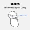 SLEEFS Basic Black Sports Durag view 4
