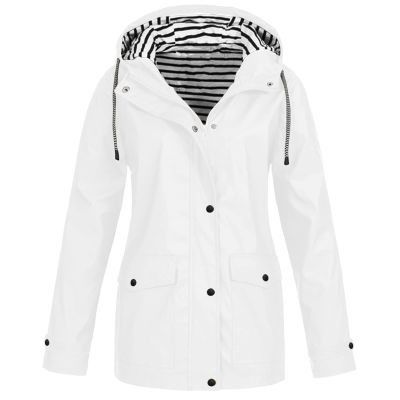 NAMTYQX Long Sleeve Oversized Spring Casual Jacket for Women College Button Front Hooded Polyester Blouse Waterproof Loose Fit Solid Jacket Women Yellow