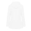 NAMTYQX Long Sleeve Oversized Spring Casual Jacket for Women College Button Front Hooded Polyester Blouse Waterproof Loose Fit Solid Jacket Women Yellow view 2