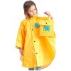 EnJoCho Kids Ponchos Waterproof Jackets Rain Wear Cartoon Rain Poncho Toddler Reusable Raincoat for Boy Girl 1-12 Years Old (Yellow, 10-12 Years) view 1
