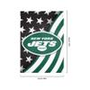 FOCO New York Jets NFL Americana Vertical Flag, 3 ' x 2 ' view 3