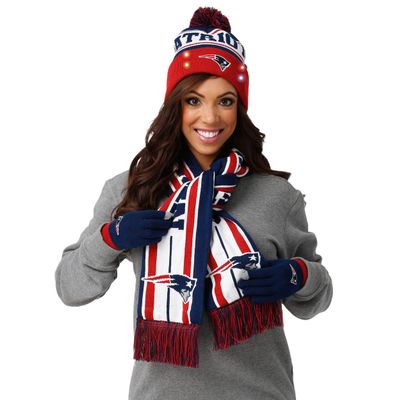 FOCO New England Patriots NFL Snow Stealer Cold Weather Set