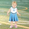 Little King NCAA Infant/Toddler Girls One Piece Team Cheer Jumper Dress-North Carolina-4T view 2