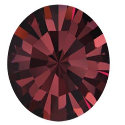 Preciosa Maxima Chatons Rhinestones - Choose Your Size - Color: Burgundy - 144 Pieces (SS29 (6.15-6.35mm))