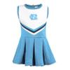 Little King NCAA Infant/Toddler Girls One Piece Team Cheer Jumper Dress-North Carolina Tar Heels-3T view 3