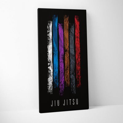 Damdekoli Gi Belts Jiu Jitsu Poster (8 x 10 Inches - Canvas)