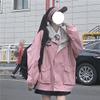 GGOOB Kawaii Clothes for Teen Girls Kawaii Fall Jacket Cute Hoodies Zip up Girls' Outerwear Jackets Coats (XL,Pink,X-Large) view 4