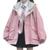 GGOOB Kawaii Clothes for Teen Girls Kawaii Fall Jacket Cute Hoodies Zip up Girls' Outerwear Jackets Coats (M,Pink,Medium) view 1
