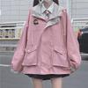 GGOOB Kawaii Clothes for Teen Girls Kawaii Fall Jacket Cute Hoodies Zip up Girls' Outerwear Jackets Coats (M,Pink,Medium) view 2