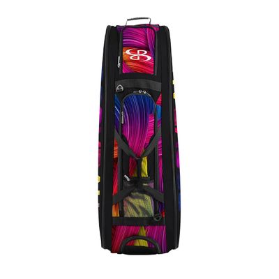 Boombah Beast Rolling Bat Bag 2.0-40" x 14" x 13" - Flow Multi - Holds 8 Bats, Glove and Shoe Compartments