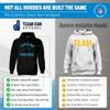 Team Fan Apparel NFL Gameday Adult Hooded Sweatshirt, Pro Football Fleece Hoodie Pullover Sweatshirt (Carolina Panthers - Black, Large) view 2