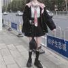 Kawaii Clothes for Teen Girls Kawaii Fall Jacket Cute Hoodies Zip up Girls' Outerwear Jackets Coats (L,Black,Large) view 2