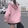 Kawaii Clothes for Teen Girls Kawaii Fall Jacket Cute Hoodies Zip up Girls' Outerwear Jackets Coats (L,Black,Large) view 4