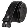 382000 Genuine One Piece Full Grain Leather Hand Tooled Engraved Belt Strap 1-1/2" Wide (Black, 38) view 1