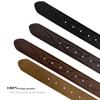 382000 Genuine One Piece Full Grain Leather Hand Tooled Engraved Belt Strap 1-1/2" Wide (Black, 38) view 4