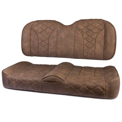 MODZ FS2 Custom Golf Cart Front Seat for Yamaha G29 Drive - [2007-2016] - [Add $40] - Brown Base - Hex Pattern