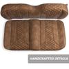 MODZ FS2 Custom Golf Cart Front Seat for Yamaha G29 Drive - [2007-2016] - [Add $40] - Brown Base - Hex Pattern view 3