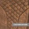 MODZ FS2 Custom Golf Cart Front Seat for Yamaha G29 Drive - [2007-2016] - [Add $40] - Brown Base - Hex Pattern view 4
