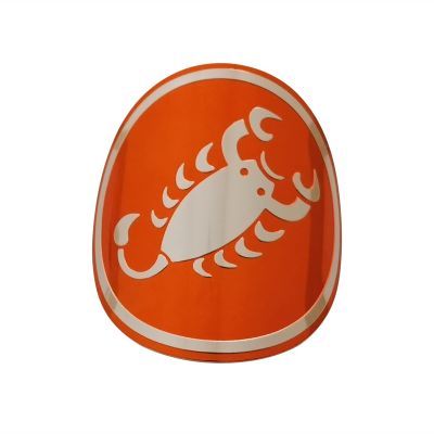 Gepinke Bike Badge BMX Folding Bicycle Front Frame Bicycle Tag Personal Decoration Sticker Riding Accessories (Scorpion)