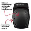 Bont Junior / Kids Skate Pads Protection Set for Inline Skate, Roller Skate, Ice Skate, Skateboard, Elbow Knee Wrist Protective Set in Black Pink and Teal (Black, Small) view 3